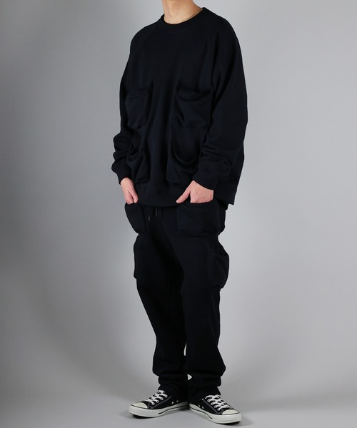 NUMBER (N)INE（ナンバーナイン）の「NUMBER (N)INE/ナンバーナイン POCKET SWEAT PULLOVER/マルチポケットルーズプルオーバースウェット（スウェット・メンズ・ブラック/ダークグレー/ライトグレー・2/4/3）」の17枚目の写真