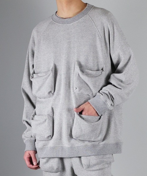 NUMBER (N)INE（ナンバーナイン）の「NUMBER (N)INE/ナンバーナイン POCKET SWEAT PULLOVER/マルチポケットルーズプルオーバースウェット（スウェット・メンズ・ブラック/ダークグレー/ライトグレー・2/4/3）」の19枚目の写真