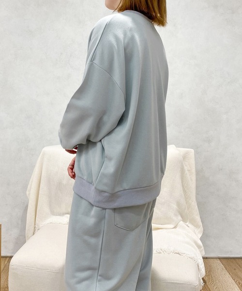 PairPair(ペアペア)の「ヘンリーネックプルオーバー(ユニセックス)(スウェット・レディース・ブラック/サックスブルー/グレー系その他・MEDIUM/LARGE)」の10枚目の写真