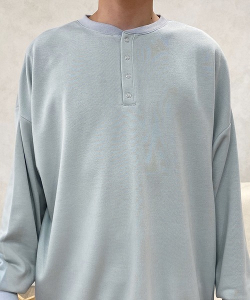 PairPair(ペアペア)の「ヘンリーネックプルオーバー(ユニセックス)(スウェット・レディース・ブラック/サックスブルー/グレー系その他・MEDIUM/LARGE)」の17枚目の写真