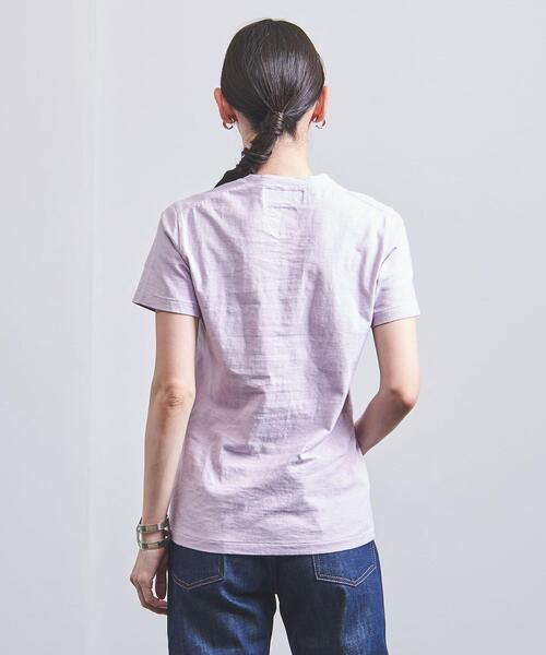 MADISON BLUE(マディソンブルー)の「<MADISON BLUE(マディソンブルー)>HELLO ロゴ Tシャツ DYED ■■■(Tシャツ/カットソー・レディース・ライラック/ライトピンク・01)」の5枚目の写真