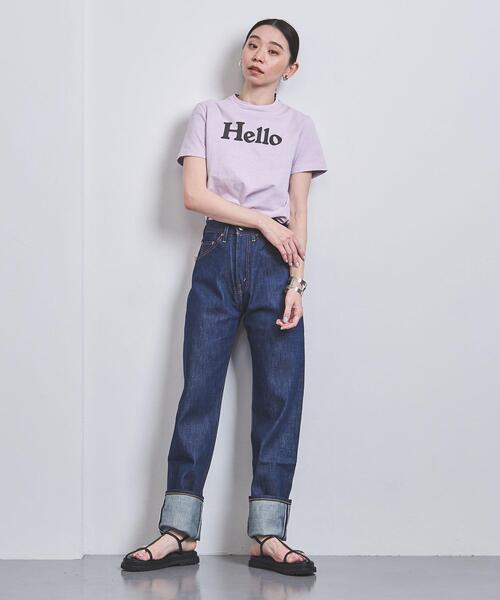 MADISON BLUE(マディソンブルー)の「<MADISON BLUE(マディソンブルー)>HELLO ロゴ Tシャツ DYED ■■■(Tシャツ/カットソー・レディース・ライラック/ライトピンク・01)」の7枚目の写真