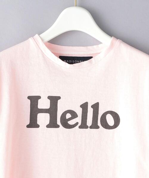 MADISON BLUE(マディソンブルー)の「<MADISON BLUE(マディソンブルー)>HELLO ロゴ Tシャツ DYED ■■■(Tシャツ/カットソー・レディース・ライラック/ライトピンク・01)」の12枚目の写真
