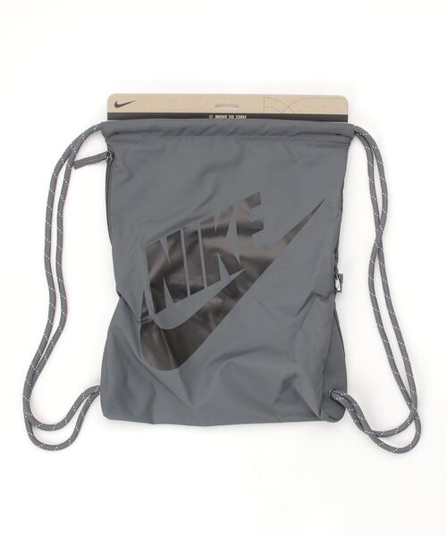 NIKE(ナイキ)の「NIKE/ナイキ バック ヘリテージ ドローコードバッグ 13L DC4245-068(バックパック/リュック・メンズ・グレー系その他・FREE)」の9枚目の写真