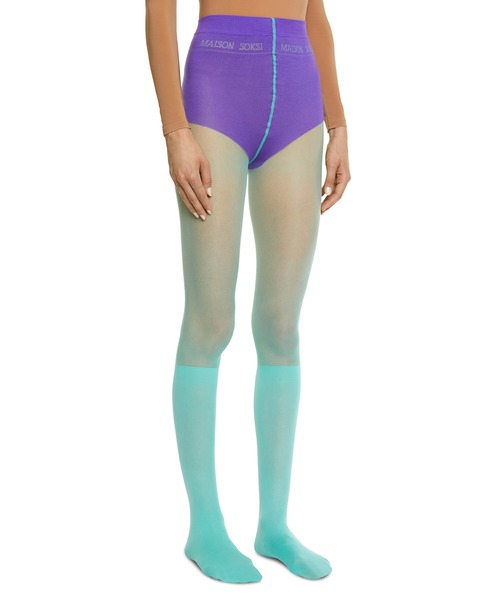 MAISON SOKSI（メゾンソクシ）の「【MAISON SOKSI/メゾンソクシ】ASTRAL タイツ（タイツ/ストッキング・レディース・パープル/ピンク/ブルー/グリーン/イエロー・S/M）」の6枚目の写真