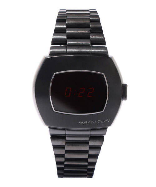 HAMILTON(ハミルトン)の「HAMILTON / PSR Digital Quartz▲(デジタル腕時計・メンズ・ブラック・ONE SIZE)」の1枚目の写真