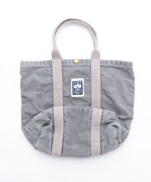 PORT CANVAS(ポートキャンバス)の「【PORT CANVAS/ポート キャンバス】別注キャンバストートバッグ 製品洗い(トートバッグ・メンズ・ネイビー/ベージュ/ブラック/ライトパープル/ライトグレー/オリーブ・FREE)」の3枚目の写真