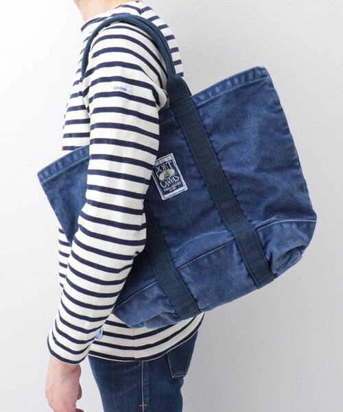 PORT CANVAS(ポートキャンバス)の「【PORT CANVAS/ポート キャンバス】別注キャンバストートバッグ 製品洗い(トートバッグ・メンズ・ネイビー/ベージュ/ブラック/ライトパープル/ライトグレー/オリーブ・FREE)」の20枚目の写真