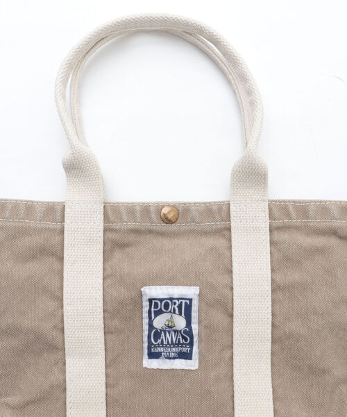PORT CANVAS(ポートキャンバス)の「【PORT CANVAS/ポート キャンバス】別注キャンバストートバッグ 製品洗い(トートバッグ・メンズ・ネイビー/ベージュ/ブラック/ライトパープル/ライトグレー/オリーブ・FREE)」の9枚目の写真