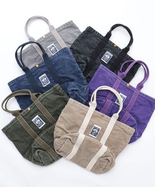 PORT CANVAS(ポートキャンバス)の「【PORT CANVAS/ポート キャンバス】別注キャンバストートバッグ 製品洗い(トートバッグ・メンズ・ネイビー/ベージュ/ブラック/ライトパープル/ライトグレー/オリーブ・FREE)」の18枚目の写真