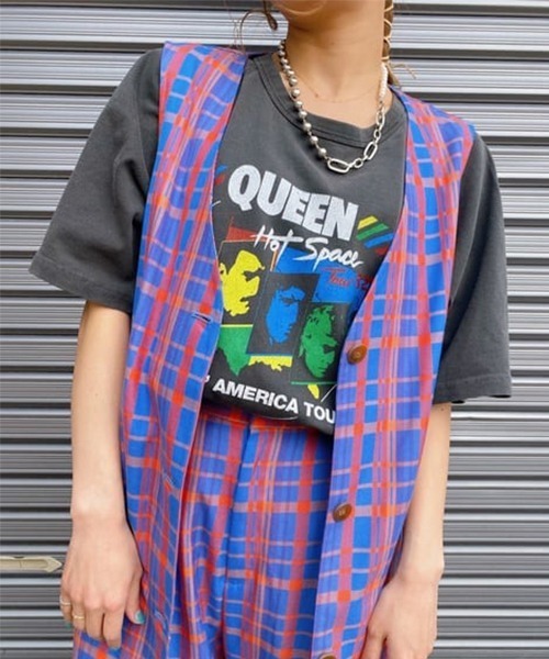 RODEO CROWNS WIDE BOWL(ロデオクラウンズワイドボウル)の「チェックノースリーブジレ(ベスト・レディース・ブルー系その他3/グリーン系その他・FREE)」の22枚目の写真