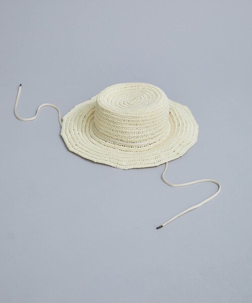 La Maison de Lyllis(メゾンドリリス)の「【La Maison de Lyllis(ラメゾンドリリス)】LATTICE(ハット・レディース・ホワイト/ブラック/ベージュ・FREE)」の1枚目の写真