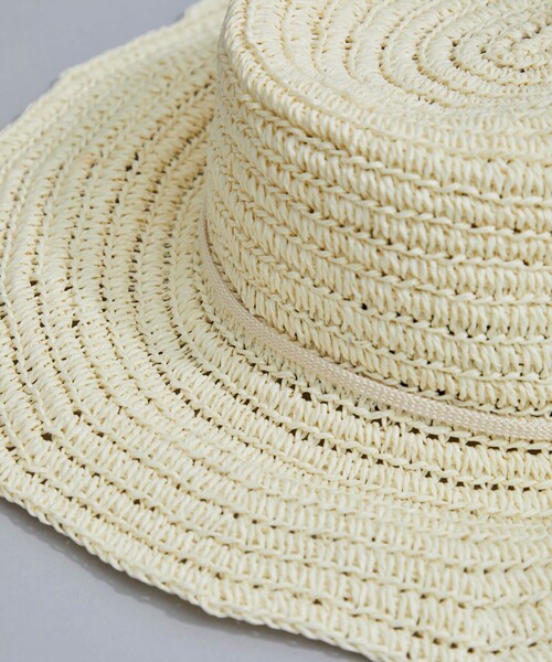 La Maison de Lyllis(メゾンドリリス)の「【La Maison de Lyllis(ラメゾンドリリス)】LATTICE(ハット・レディース・ホワイト/ブラック/ベージュ・FREE)」の10枚目の写真