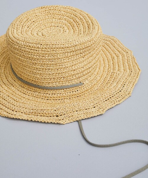 La Maison de Lyllis(メゾンドリリス)の「【La Maison de Lyllis(ラメゾンドリリス)】LATTICE(ハット・レディース・ホワイト/ブラック/ベージュ・FREE)」の13枚目の写真