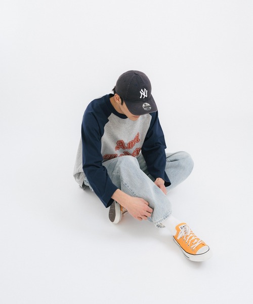 Ressaca(レサーカ)の「オーバーサイズ ラグランTシャツ ビッグシルエット(Tシャツ/カットソー・メンズ・チャコールグレー/グレー/グリーン/バーガンディー/ネイビー・M/L)」の13枚目の写真