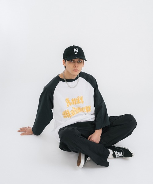 Ressaca(レサーカ)の「オーバーサイズ ラグランTシャツ ビッグシルエット(Tシャツ/カットソー・メンズ・チャコールグレー/グレー/グリーン/バーガンディー/ネイビー・M/L)」の10枚目の写真
