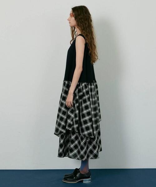 FRAPBOIS（フラボア）の「ティアードワンピ（ワンピース・レディース・グリーン/ブラック・0/1）」の12枚目の写真