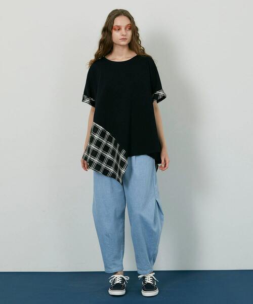 FRAPBOIS（フラボア）の「ティアードワンピ（ワンピース・レディース・グリーン/ブラック・0/1）」の7枚目の写真