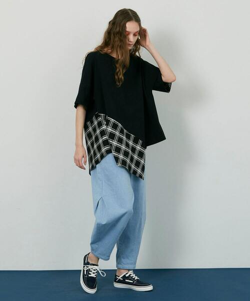 FRAPBOIS（フラボア）の「ティアードワンピ（ワンピース・レディース・グリーン/ブラック・0/1）」の11枚目の写真