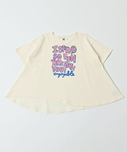 Life Support Products(ライフサポートプロダクツ)の「リサイクルコットンアシンメトリーチュニック(80~150cm)(チュニック・キッズ・ホワイト/ラベンダー/レッド/ライトブルー・95/140/150/120/80/110/90/100/130)」の1枚目の写真