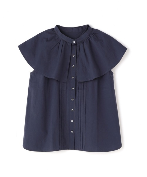 N.（N. Natural Beauty Basic）（エヌエヌナチュラルビューティーベーシック）の「◆２ｗａｙフリルカラーブラウス（シャツ/ブラウス・レディース・オフホワイト/ネイビー/イエロー・MEDIUM）」の21枚目の写真