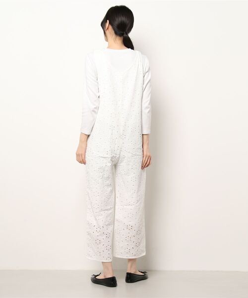 KOBE LETTUCE（コウベレタス）の「レースサロペット（サロペット/オーバーオール・レディース・ホワイト/ブラック/ブラウン・FREE）」の5枚目の写真