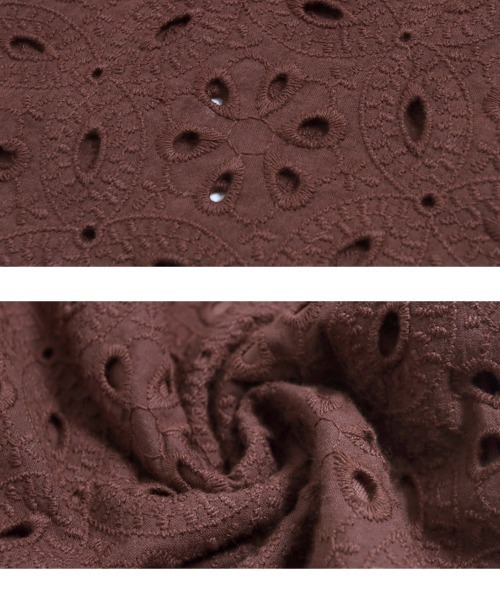 KOBE LETTUCE（コウベレタス）の「レースサロペット（サロペット/オーバーオール・レディース・ホワイト/ブラック/ブラウン・FREE）」の9枚目の写真