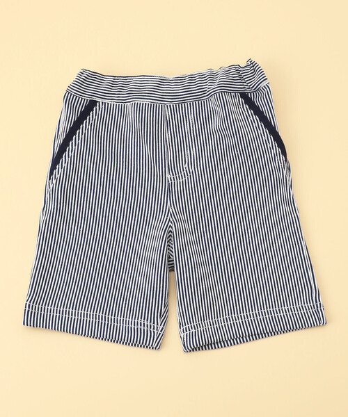 COMME CA ISM（コムサイズム）の「ヒッコリー風　グルカパンツ(80・90cm)（その他パンツ・キッズ・ネイビー/ブルー系その他・90cm/80ｃｍ）」の2枚目の写真