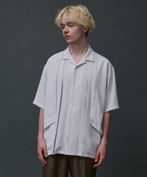 ダブルレイヤードオープンシャツ