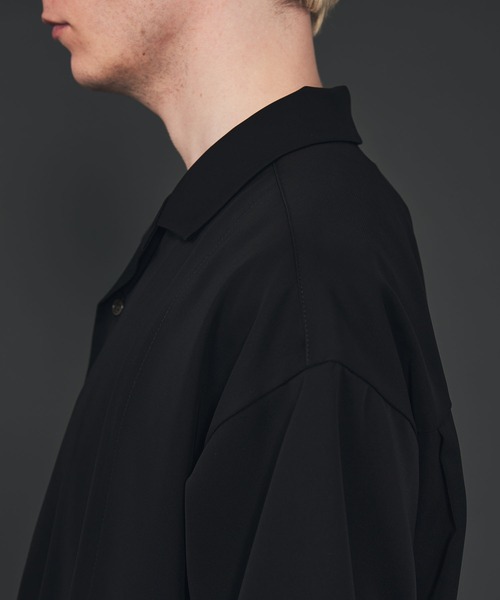 CITY TOKYO（シティトウキョウ）の「ダブルレイヤードオープンシャツ（シャツ/ブラウス・メンズ・ライトグレー/ブラック/グリーン/グレイッシュベージュ・1/2）」の12枚目の写真