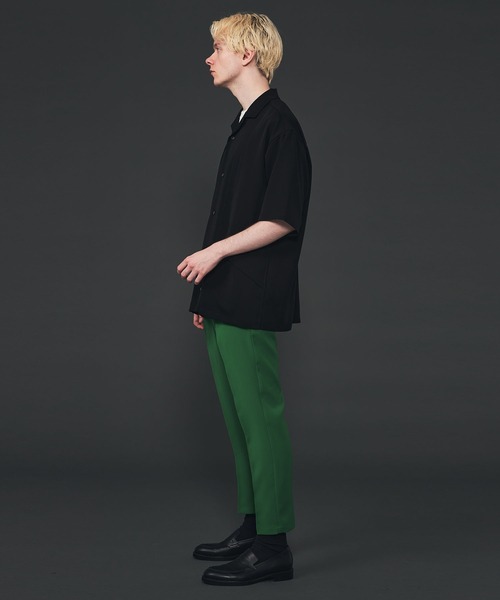 CITY TOKYO（シティトウキョウ）の「ダブルレイヤードオープンシャツ（シャツ/ブラウス・メンズ・ライトグレー/ブラック/グリーン/グレイッシュベージュ・1/2）」の8枚目の写真