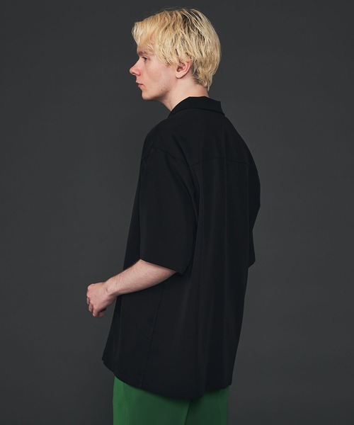 CITY TOKYO（シティトウキョウ）の「ダブルレイヤードオープンシャツ（シャツ/ブラウス・メンズ・ライトグレー/ブラック/グリーン/グレイッシュベージュ・1/2）」の5枚目の写真