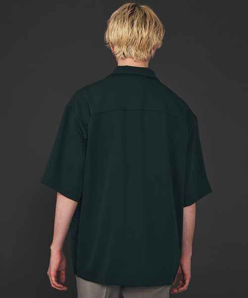 CITY TOKYO（シティトウキョウ）の「ダブルレイヤードオープンシャツ（シャツ/ブラウス・メンズ・ライトグレー/ブラック/グリーン/グレイッシュベージュ・1/2）」の18枚目の写真