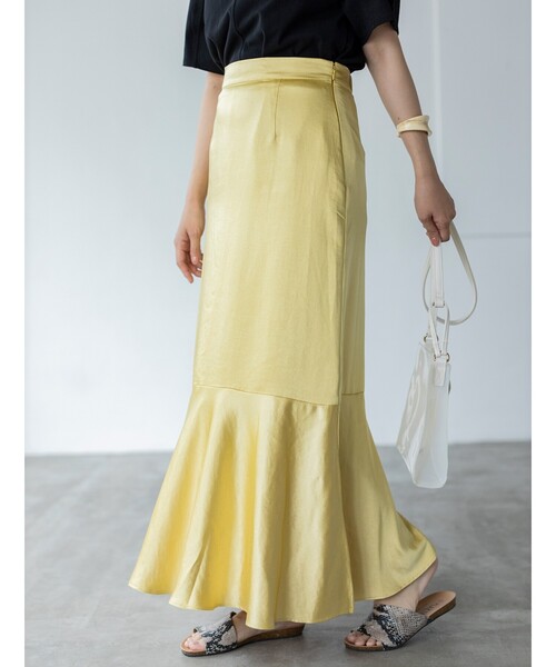 THE SHOP TK （ザ ショップ ティーケー ）の「◇サテンフレアミディ  