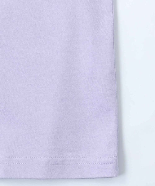 X-girl（エックスガール）の「JELLY LOGO S/S TEE/ブランドロゴ/バックプリント Tシャツ（Tシャツ/カットソー・レディース・ホワイト/ライトパープル/ブラック・S/M/XL/L）」の9枚目の写真