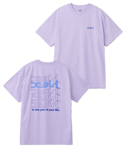 X-girl（エックスガール）の「JELLY LOGO S/S TEE/ブランドロゴ