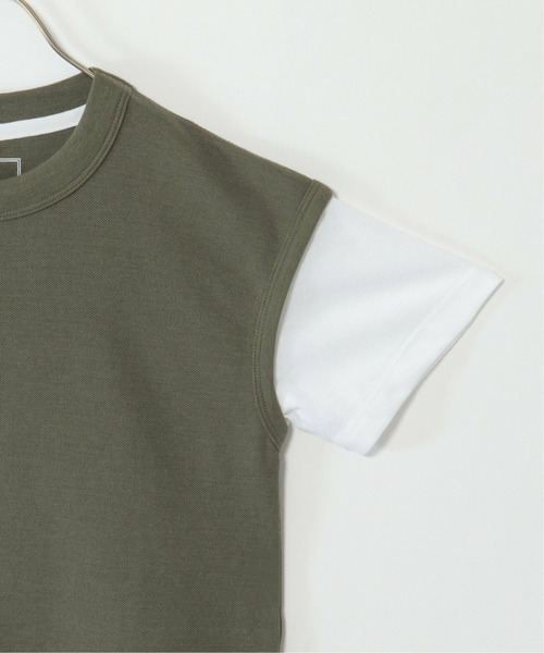 ikka(イッカ)の「【キッズ】鹿の子フェイクベストレイヤーTシャツ(100~160cm)(Tシャツ/カットソー・キッズ・ネイビー/オリーブ・110/160/140/120/130/100/150)」の13枚目の写真