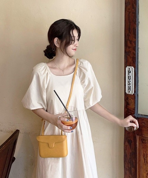 セール】ワンピース 夏 ロング丈 半袖 バックリボン