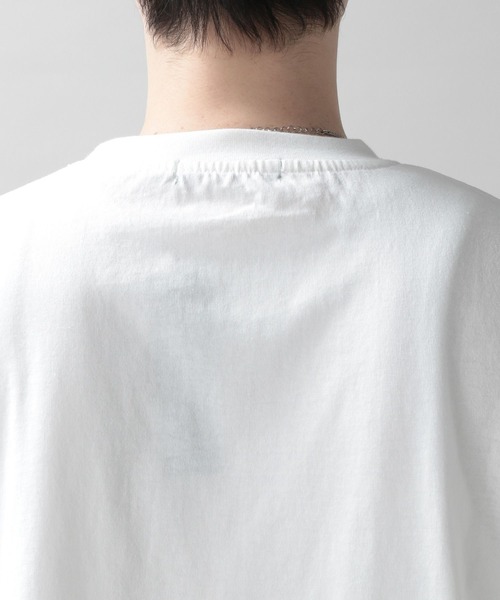 RAGEBLUE(レイジブルー)の「フラワー刺繍/ビッグシルエットTシャツ(Tシャツ/カットソー・メンズ・ホワイト/ライトブルー・MEDIUM/LARGE)」の13枚目の写真