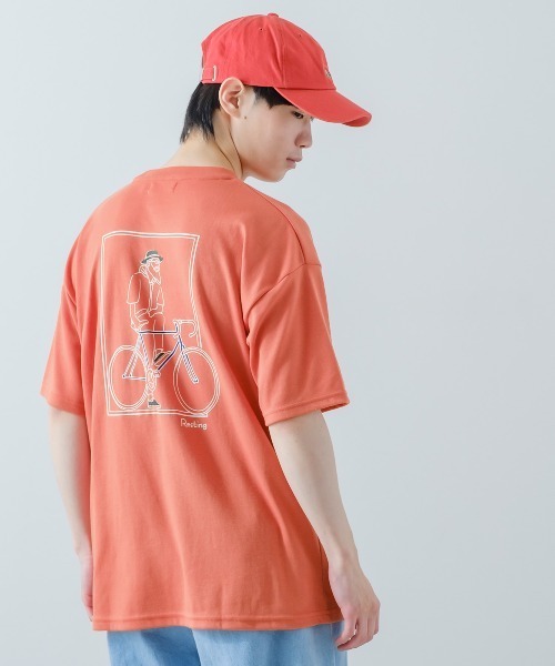 improves(インプローブス)の「イラスト バックプリント&刺しゅう 半袖Tシャツ(Tシャツ/カットソー・メンズ・ホワイト系その他/レッド/ラベンダー/グリーン/スミクロ/ホワイト・LARGE/MEDIUM)」の10枚目の写真