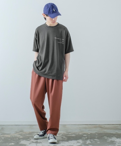 improves(インプローブス)の「イラスト バックプリント&刺しゅう 半袖Tシャツ(Tシャツ/カットソー・メンズ・ホワイト系その他/レッド/ラベンダー/グリーン/スミクロ/ホワイト・LARGE/MEDIUM)」の9枚目の写真