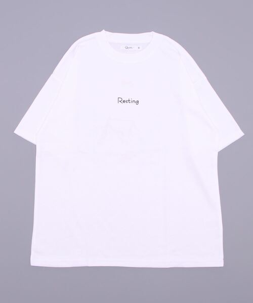 improves(インプローブス)の「イラスト バックプリント&刺しゅう 半袖Tシャツ(Tシャツ/カットソー・メンズ・ホワイト系その他/レッド/ラベンダー/グリーン/スミクロ/ホワイト・LARGE/MEDIUM)」の20枚目の写真