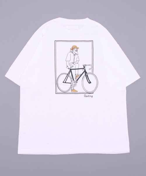 improves(インプローブス)の「イラスト バックプリント&刺しゅう 半袖Tシャツ(Tシャツ/カットソー・メンズ・ホワイト系その他/レッド/ラベンダー/グリーン/スミクロ/ホワイト・LARGE/MEDIUM)」の11枚目の写真