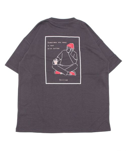 improves(インプローブス)の「イラスト バックプリント&刺しゅう 半袖Tシャツ(Tシャツ/カットソー・メンズ・ホワイト系その他/レッド/ラベンダー/グリーン/スミクロ/ホワイト・LARGE/MEDIUM)」の21枚目の写真