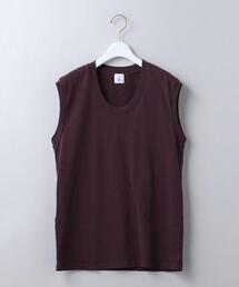 6 | ＜6(ROKU)＞COTTON U NECK NO SLEEVE T-SHIRT/Tシャツ(Tシャツ/カットソー)