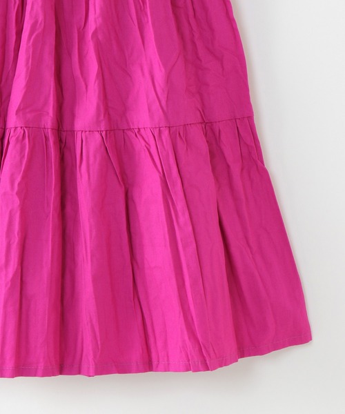 ikka（イッカ）の「【キッズ】ワッシャー加工ティアードスカート（120~160cm）（スカート・キッズ・ベージュ/ピンク・120/130/140/150/160）」の5枚目の写真
