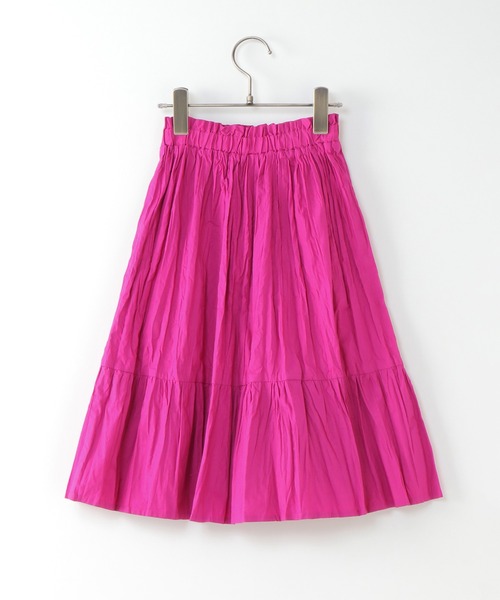 ikka（イッカ）の「【キッズ】ワッシャー加工ティアードスカート（120~160cm）（スカート・キッズ・ベージュ/ピンク・120/130/140/150/160）」の7枚目の写真