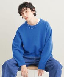 BEAUTY&YOUTH UNITED ARROWS | ウールカシミヤ アクアラグランクルーネックニットプルオーバー(ニット/セーター)