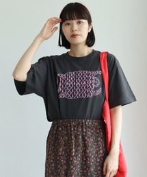 bulle de savon | 30/ tora  プリント　Tシャツ(Tシャツ/カットソー)
