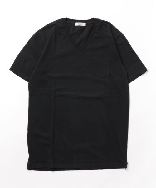 CROSSLEY(クロスリー)の「【CROSSLEY】 MADE IN ITALY Vネック Tシャツ(Tシャツ/カットソー・メンズ・ホワイト/ホワイト系その他/ネイビー/ピンク/ブラック系その他/ネイビー系1/ブラック・1/3/2)」の5枚目の写真